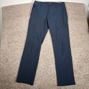 DUNNING Mens Golf Pants Navy Blue Athletic Fit 33x32 Performance